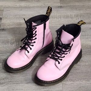 Dr Marten's Pink Air Wair Patent Leather Boots